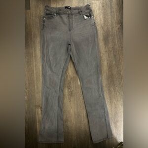 Fashion Nova Gray Flare & Wide Leg Jeans